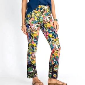 Johnny Was Chelsea Garden Straight Ankle Leggings Pants large